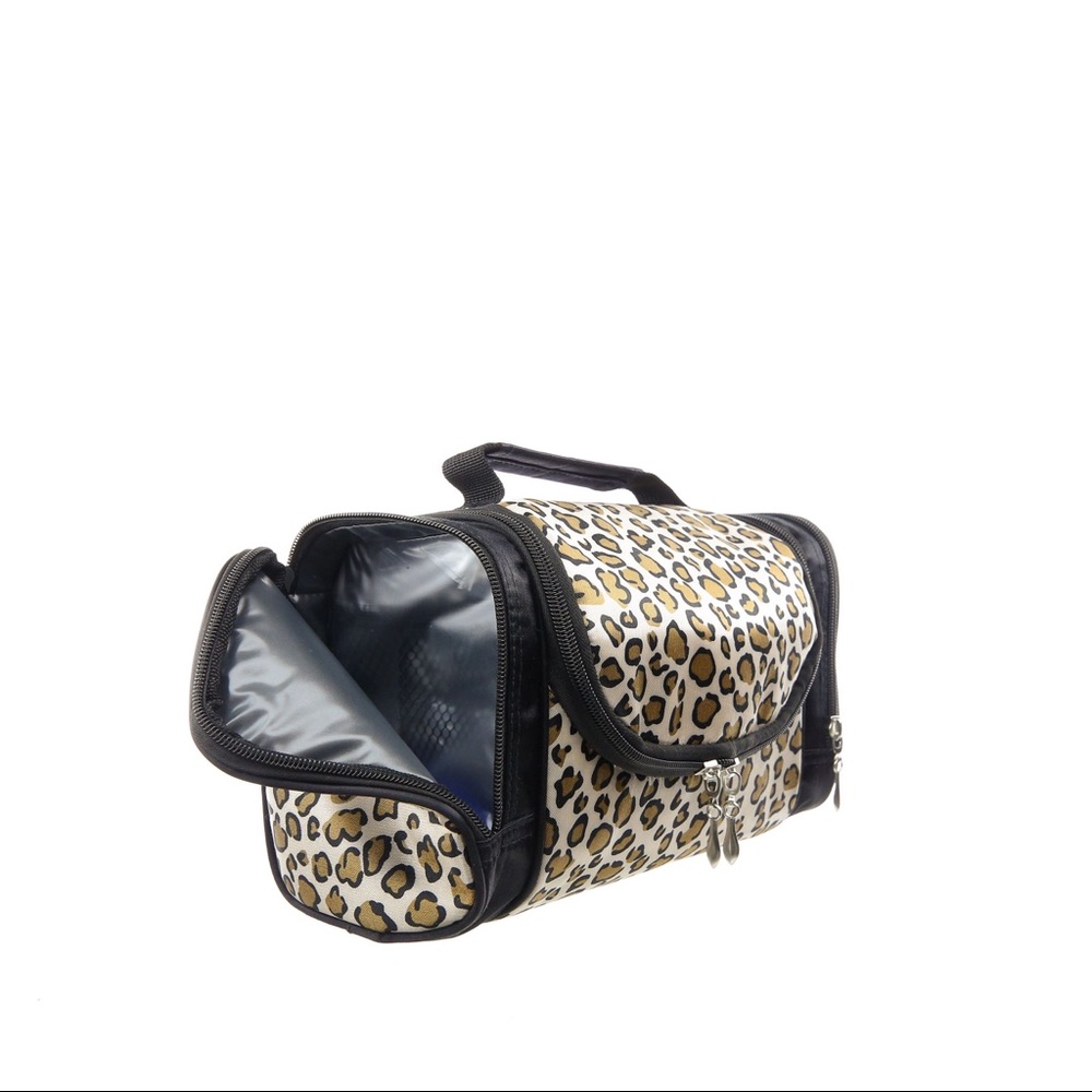 Hanging Travel Cosmetic Makeup Bag Leopard Print - Picture 4 of 6